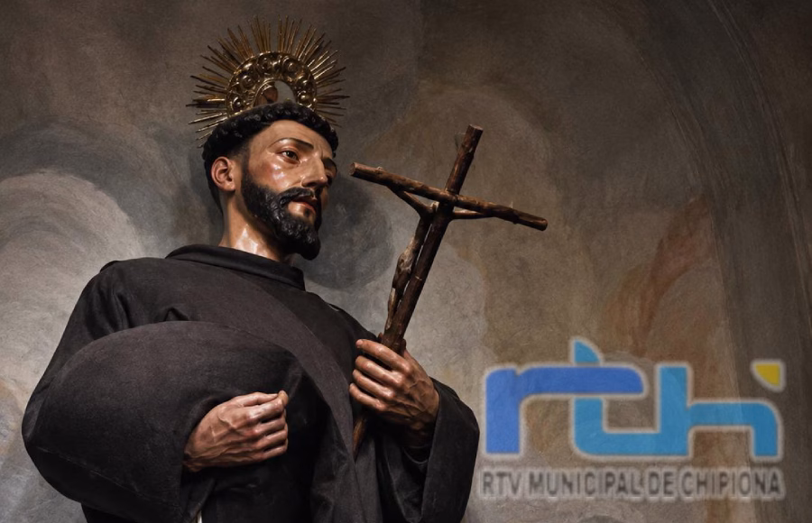 Juan Mellado da luz a un estudio que revela que la imagen de San Francisco de la Parroquia de Chipiona es obra barroca del escultor Jacinto Pimentel