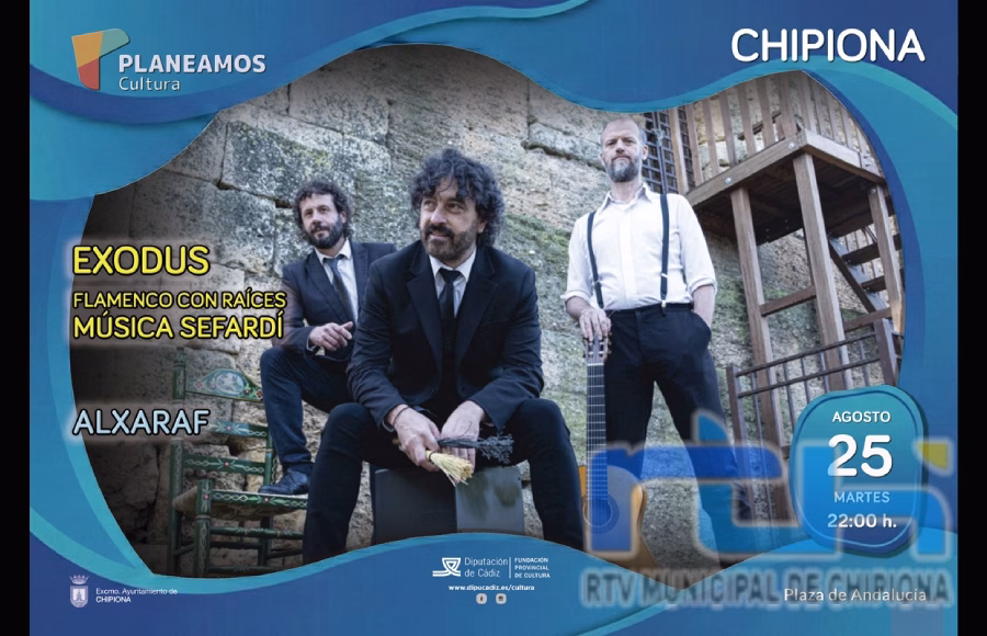 El ciclo Música al Fresco de la Delegación de Cultura finaliza hoy martes con ‘Éxodus’, un concierto de música sefardí del trío Alxaraf