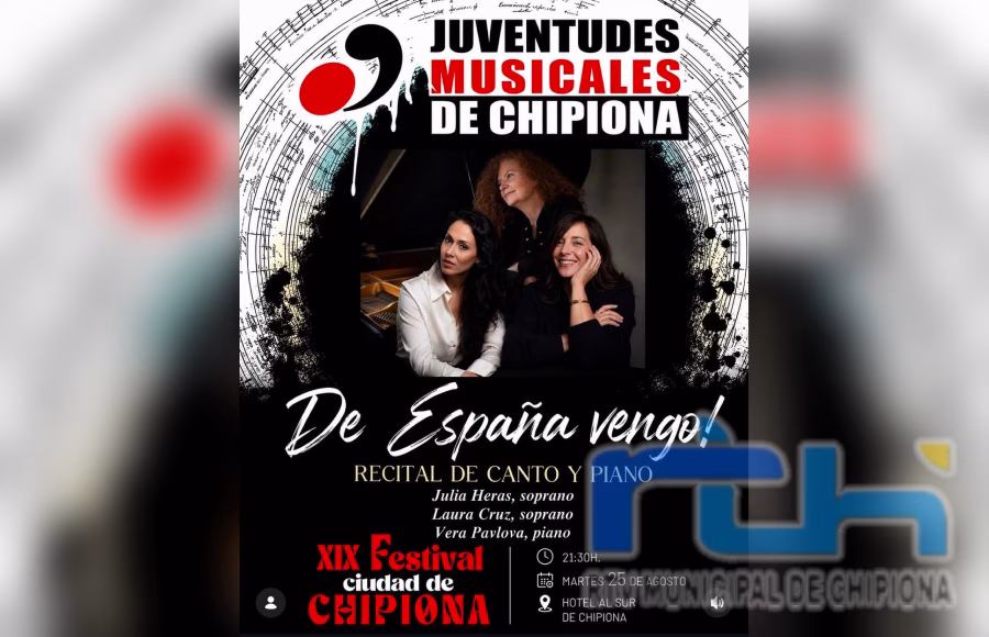 El Festival de Música Ciudad de Chipiona ofrece esta noche un concierto lírico