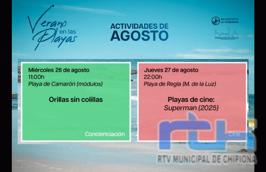 Concienciación ambiental y cine familiar esta semana en las playas de Chipiona
