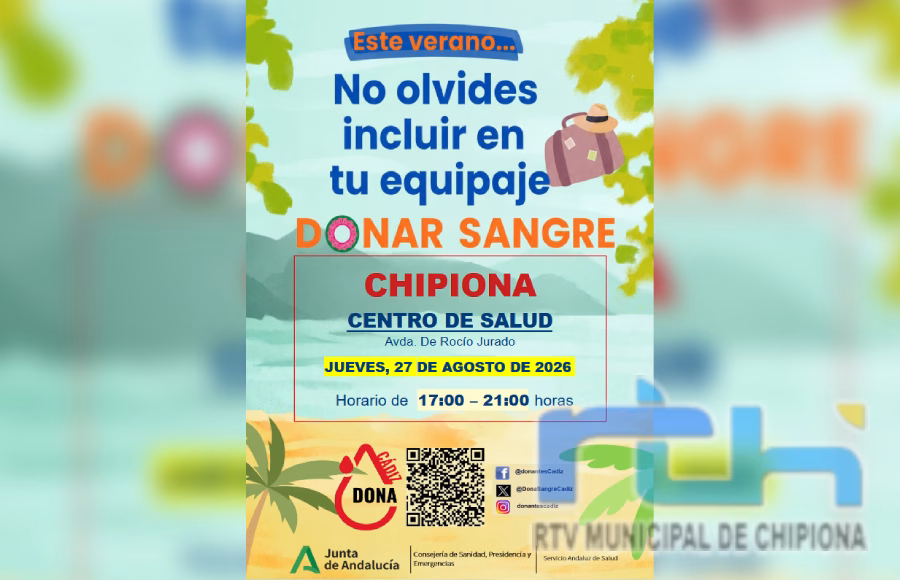 Convocan a una nueva donación colectiva de sangre que tiene lugar hoy jueves en Chipiona