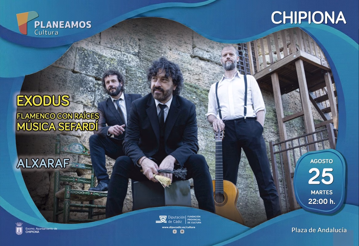 El ciclo Música al Fresco de la Delegación de Cultura cierra mañana con ‘Éxodus’, un concierto de música sefardí del trío Alxaraf