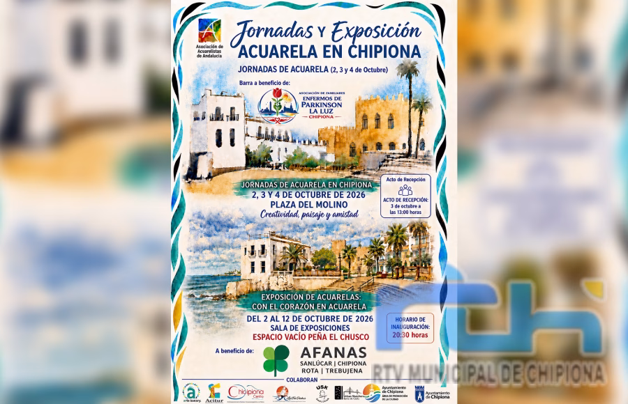 Ultimado el programa de la cita que convertirá a Chipiona en octubre en centro del acuarelismo andaluz