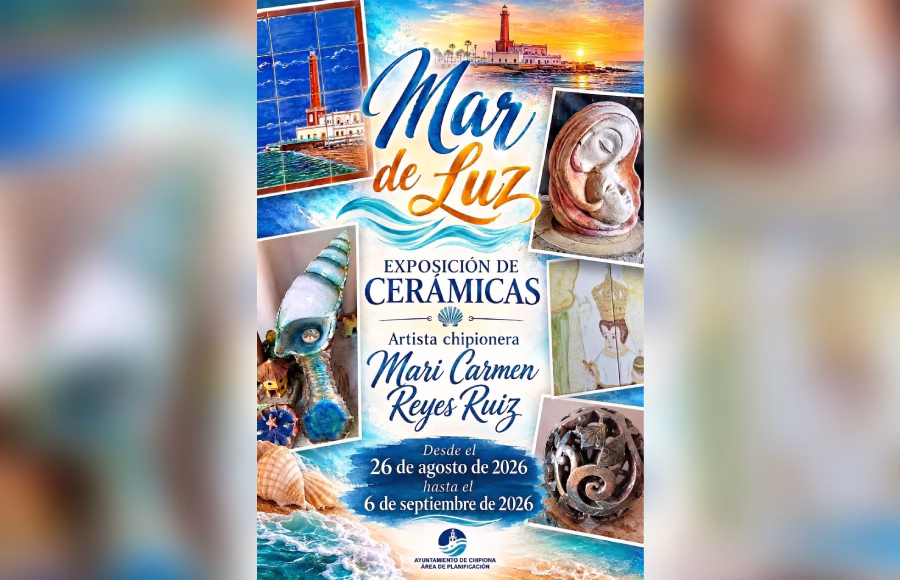 Últimos días de la exposición de cerámicas ‘Mar de Luz’ de la chipionera Mari Carmen Reyes Ruiz en el Edificio San Fernando