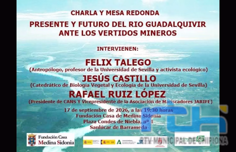 CANS participará este jueves en una charla-coloquio sobre el futuro del Guadalquivir ante los vertidos mineros