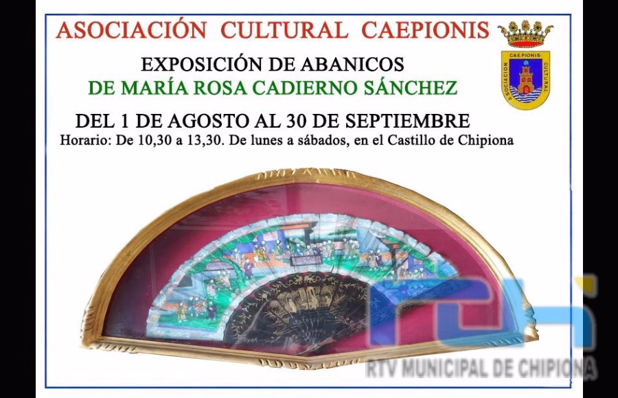 La exposición de abanicos de María Rosa Cadierno sigue hasta final de mes en la sede de la Asociación Cultural Caepionis