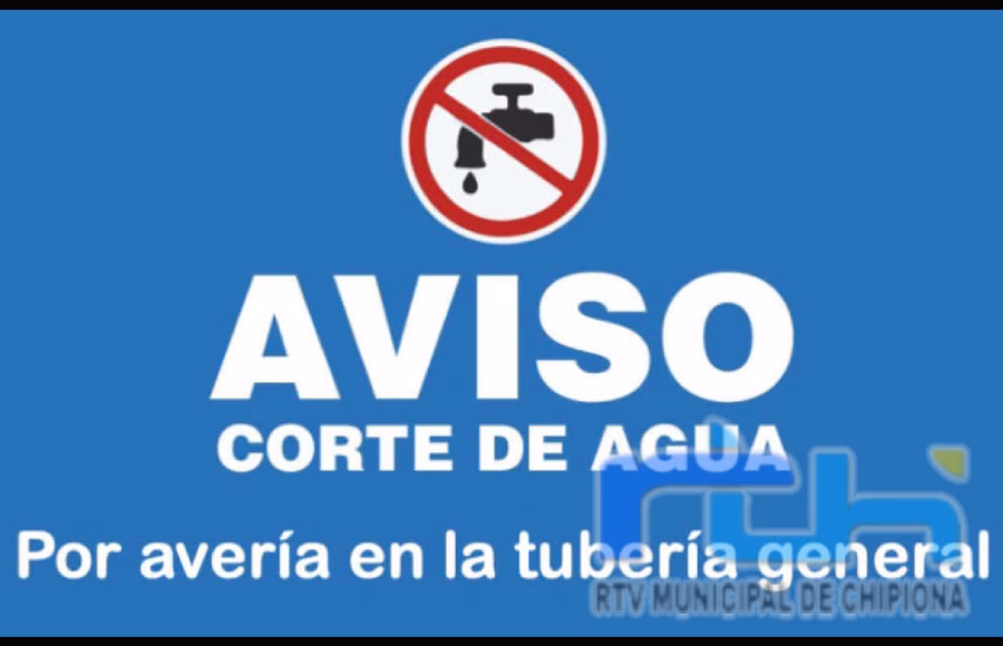 Una avería en la tubería general del Consorcio de Aguas de la Zona Gaditana tiene a Chipiona sin agua o poco suministro desde la madrugada