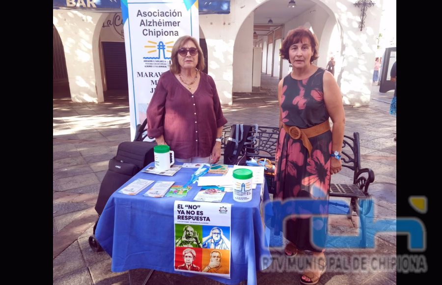 Actividad informativa y de sensibilización sobre el Alzheimer hoy en Chipiona por la conmemoración de la jornada mundial