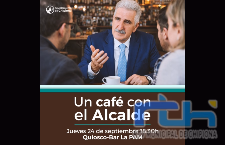 Vuelve tras el verano ‘Un café con el Alcalde’ con una cita que tendrá lugar mañana en el Quiosco-Bar La Pam