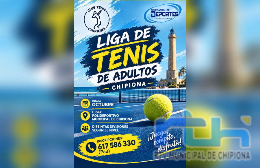 Abiertas las inscripciones para la Liga de Tenis de Adultos de Chipiona