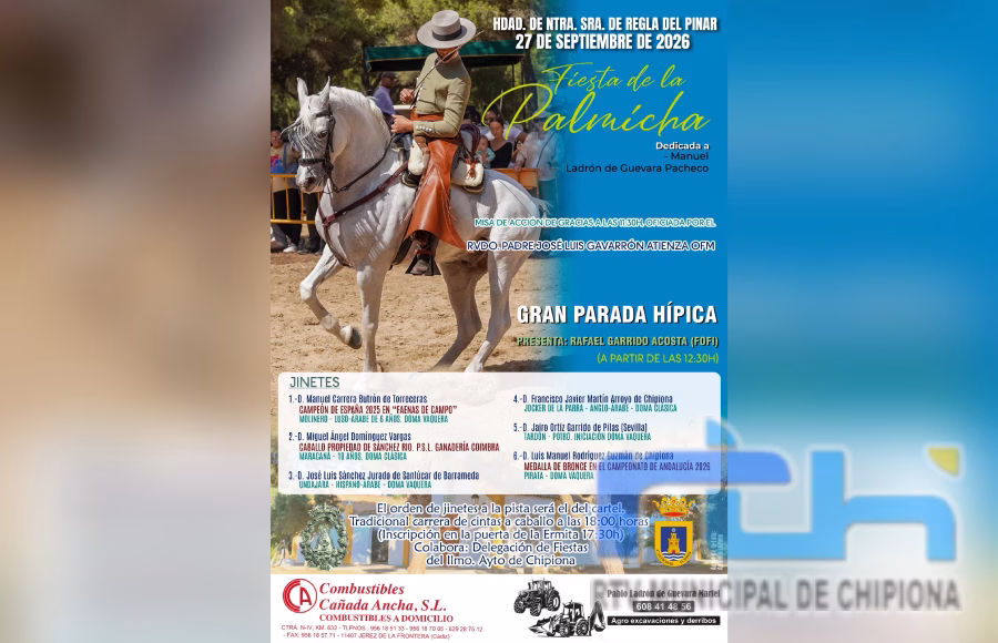 Este domingo se celebra en Chipiona la tradicional Fiesta de la Palmicha