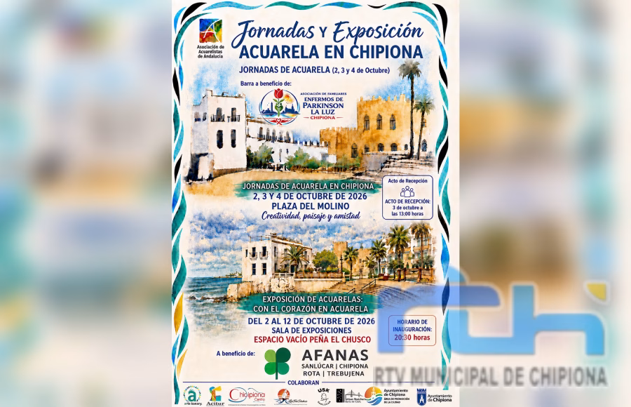 Desde el gobierno municipal se anima a disfrutar del fin de semana de acuarelismo que va a vivirse en Chipiona