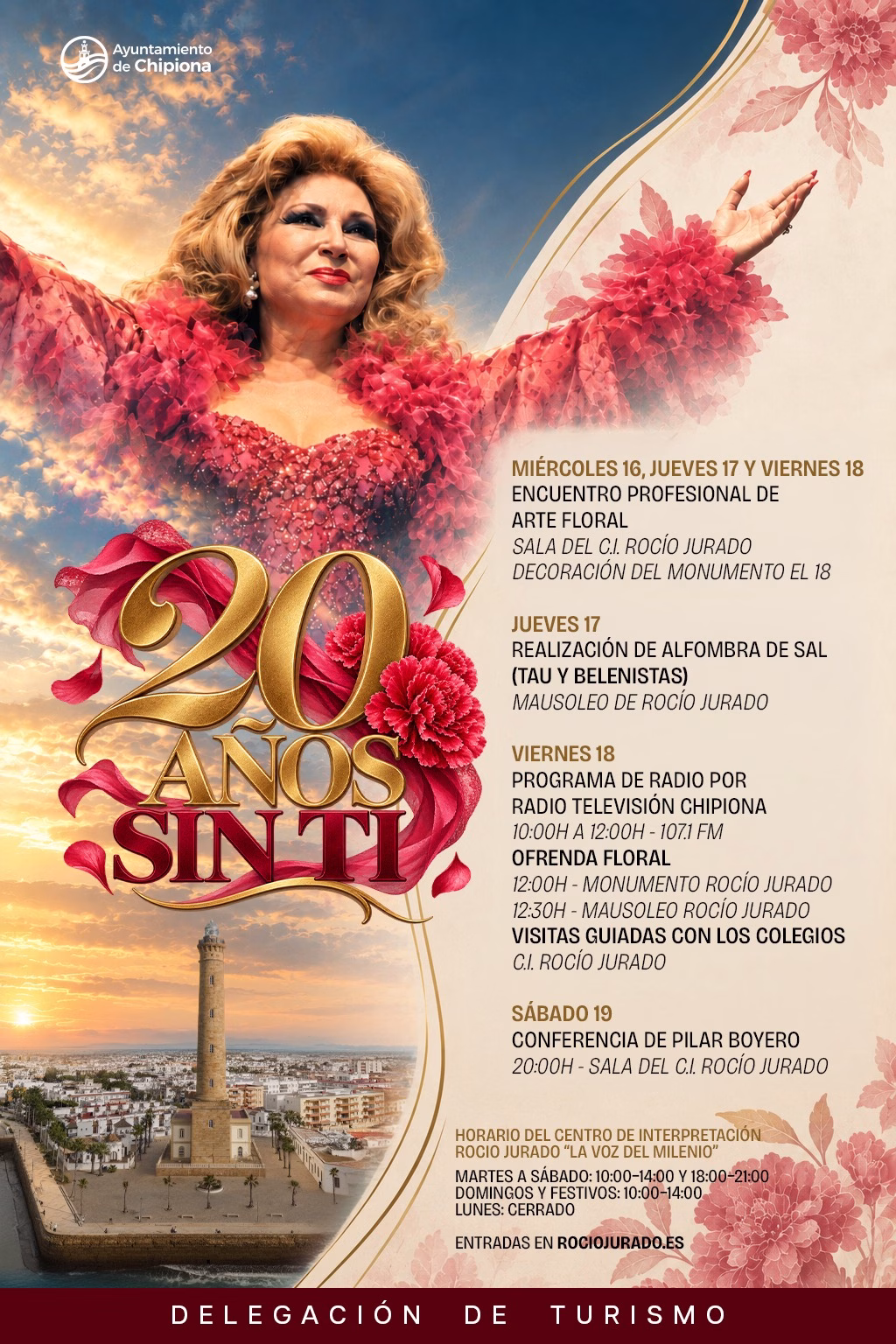 La cantante e investigadora Pilar Boyero pondrá mañana el broche final a la programación del aniversario de Rocío Jurado en Chipiona