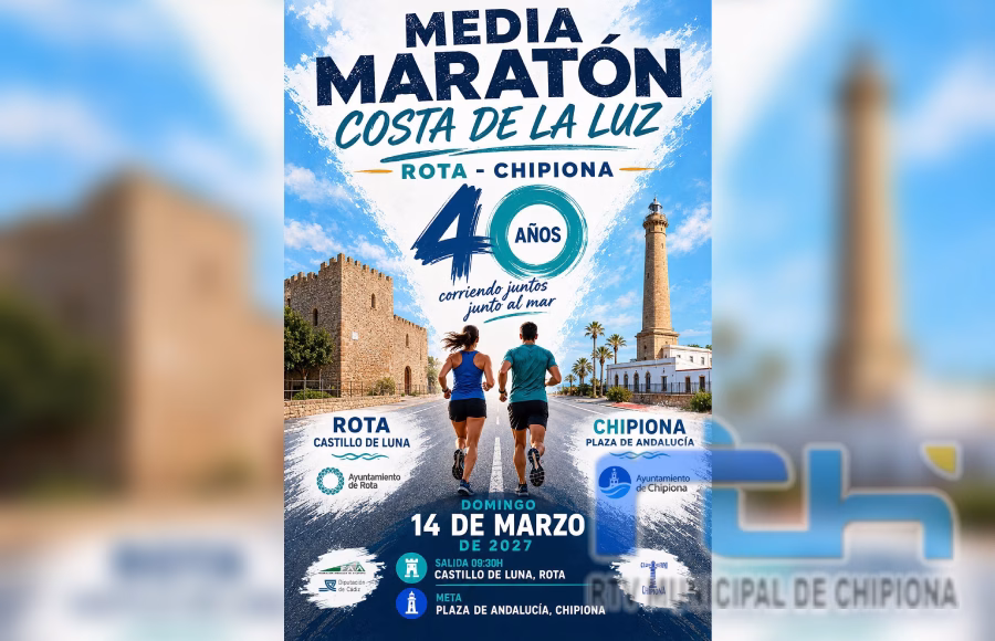 Abiertas las inscripciones para la Media Maratón Costa de la Luz 2027 con precio especial para los 100 primeros o hasta el 15 de octubre