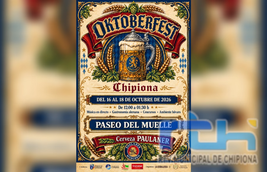 Chipiona acogerá del 16 al 18 de octubre una fiesta Oktoberfest en el Paseo del Muelle