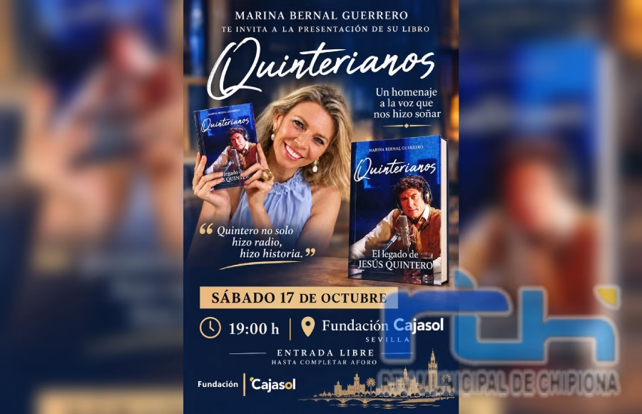 Marina Bernal presenta el próximo sábado en Sevilla su décimo libro “Quinterianos, el legado de Jesús Quintero”