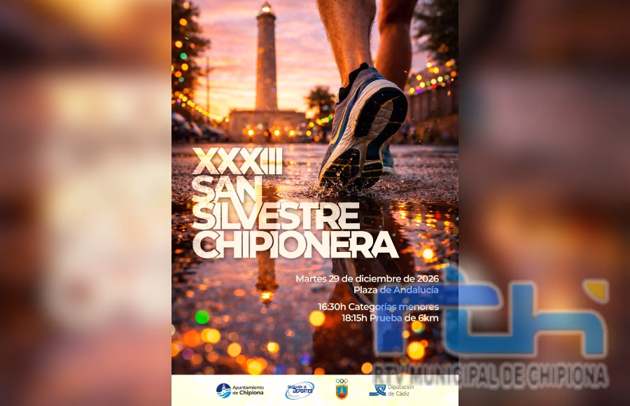 Deportes anuncia la próxima apertura de inscripciones para la San Silvestre de Chipiona que tendrá salida y meta en plaza de Andalucía