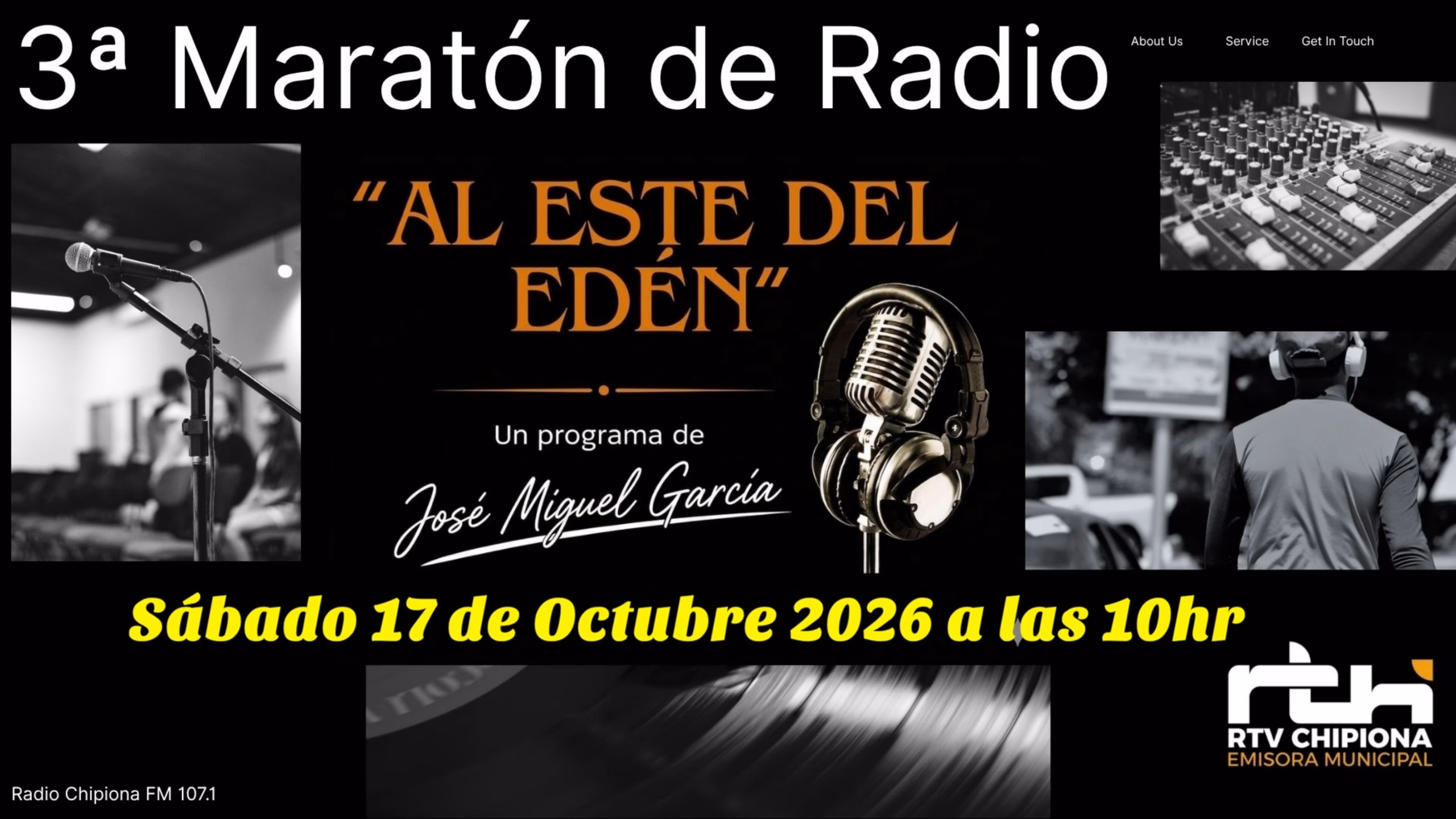 Radio Chipiona emite mañana a partir de las 10:00 horas el tercer maratón de radio ‘Al Este del Edén’
